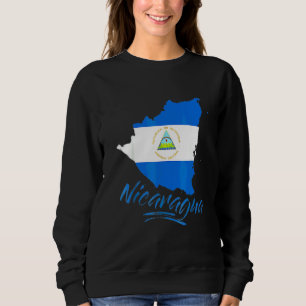 Sudadera Nicaragua Bandera Azul Hombres Mujeres Niños De Ni