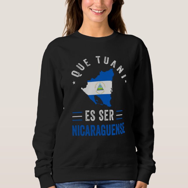 Sudadera Nicaragua Flag Camiseta Nicaraguan Nicoya Pinolero (Anverso)