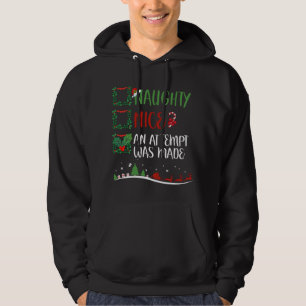 Sudadera Nice Naughty SE HIZO UN INTENTO Navidades Santa H