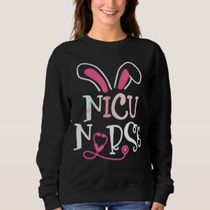 Sudadera Nicu Enfermera Stethoscope Bunny Ears Happy Enferm