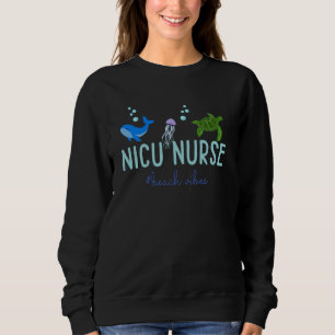 Sudadera Nicu Nurse Beach Vibes Ocean Sea Animals