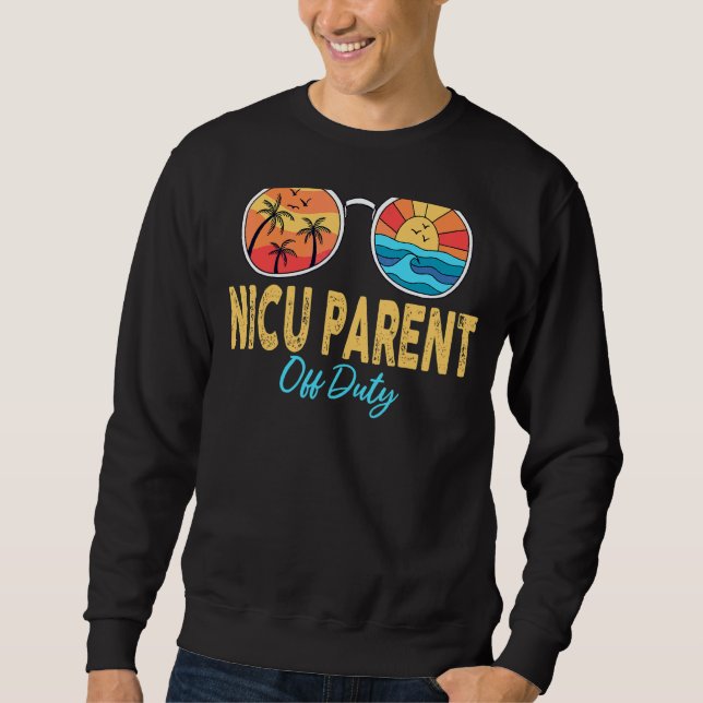 Sudadera Nicu Parent Off Duty Gafas De Sol Feliz Día De (Anverso)