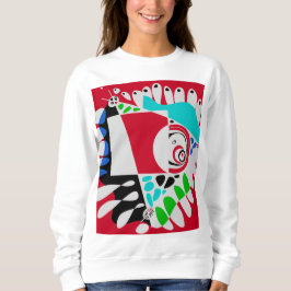 Sudadera Nido de pájaro - Gris rojo Crimson