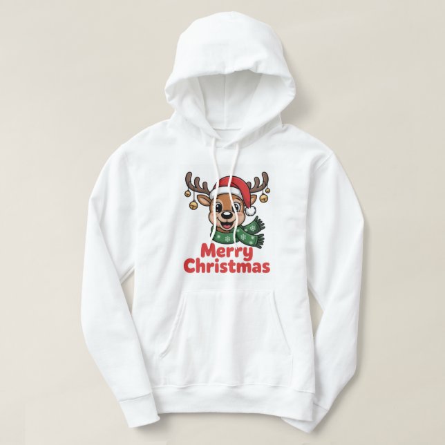 Sudadera NiedlicherWeihnachtsrentierPulloverMerryChristmas (Diseño del anverso)