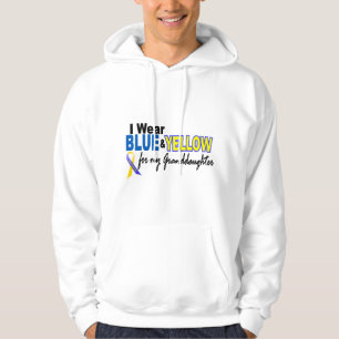 Sudadera Nieta azul y amarilla 2 del desgaste de Síndrome
