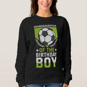 Sudadera Nieta Del Jugador De Fútbol De Cumpleaños