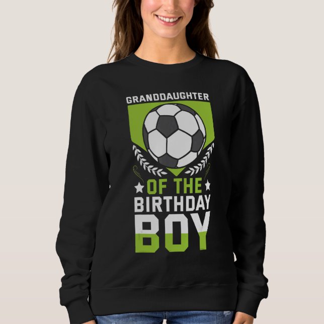 Sudadera Nieta Del Jugador De Fútbol De Cumpleaños (Anverso)