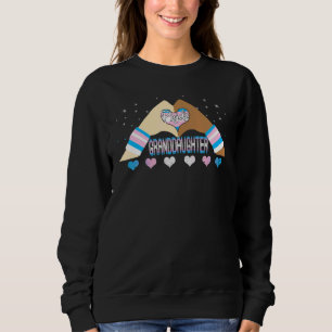 Sudadera Nieta del Orgullo Transgénero Lgbt Heart Lgbtq L
