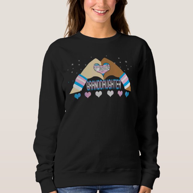 Sudadera Nieta del Orgullo Transgénero Lgbt Heart Lgbtq L (Anverso)