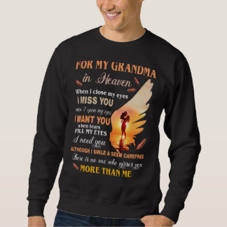 Sudadera Nieta Para Mi Abuela En El Cielo Cuando Clos