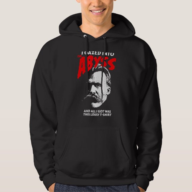 Sudadera Nietzsche - Miré Hacia El Abismo Y Lo Conseguí (Anverso)