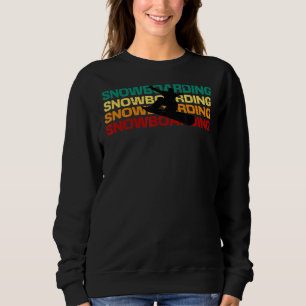 Sudadera Nieve alpina deportiva vintage de invierno con nev
