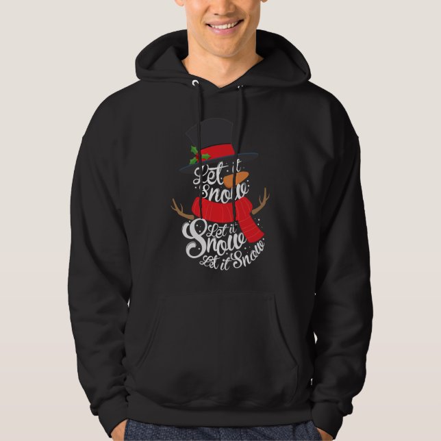 Sudadera Nieve deja que nieve cute a Navidades vacaciones d (Anverso)