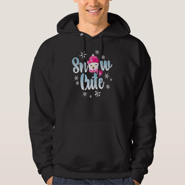 Sudadera Nieve lindo feliz hombre de nieve deja que nieve g (Anverso)