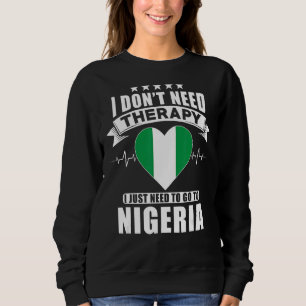 Sudadera Nigeria a la que no necesito terapia