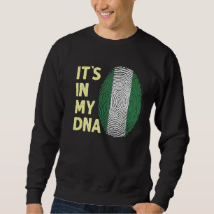 Sudadera Nigeria En Mi Dna Equipo De Bandera Nigeriana Nige