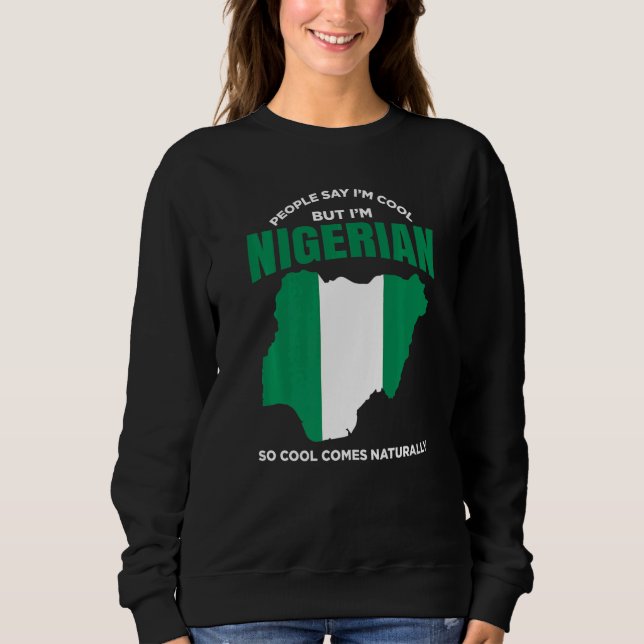 Sudadera Nigeria Pride Nigerian African American Nigerian R (Anverso)