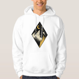 Sudadera Night Mountain Pine Trees Art