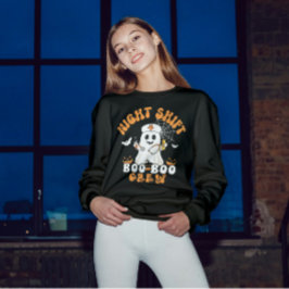 Sudadera Night Shift BOO BOO Jurisprudencia Halloween