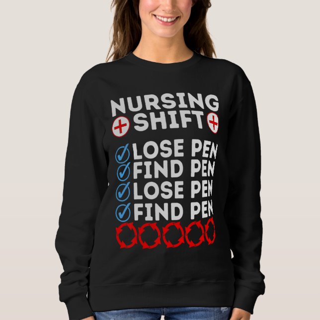 Sudadera Night Shift Nurse Day Quote Nursing Week Shifting  (Anverso)