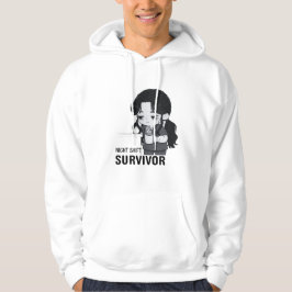 Sudadera Night Shift Survivor Relatable Chibi Nurse Illustr