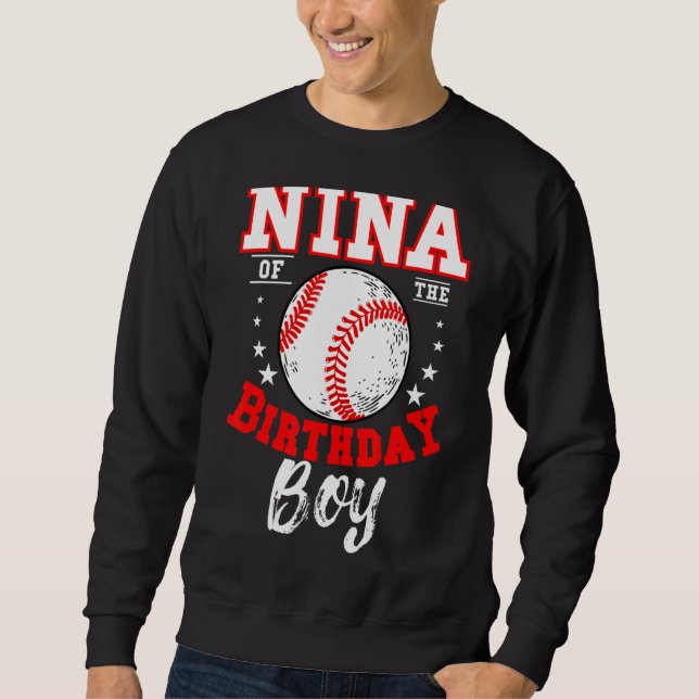Sudadera Nina Del Tema Del Béisbol Birthday Celeb (Anverso)