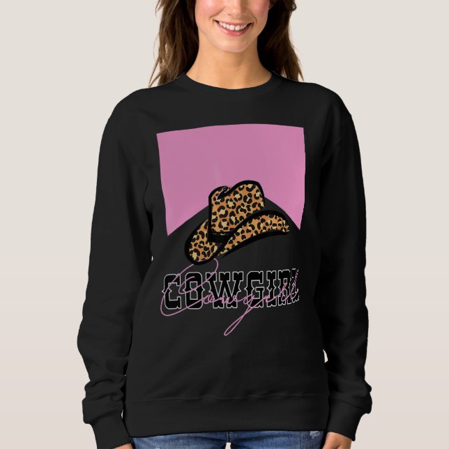 Sudadera Niña niña de raza occidental Boots Gorra espolea a (Anverso)