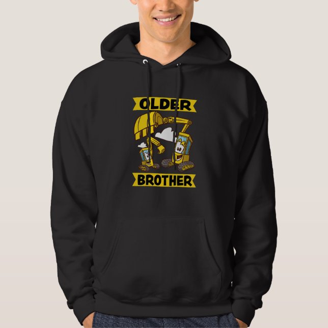Sudadera Niñas mayores Hermano 2023 excavadora Dredger (Anverso)