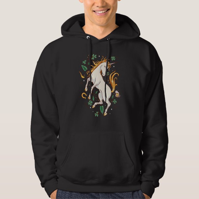 Sudadera Niñas Pequeñas Día de Santo Patrón Unicorn C (Anverso)