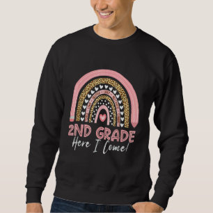 Sudadera Niñas y niños leopardo arcoíris de 2do grado aquí 