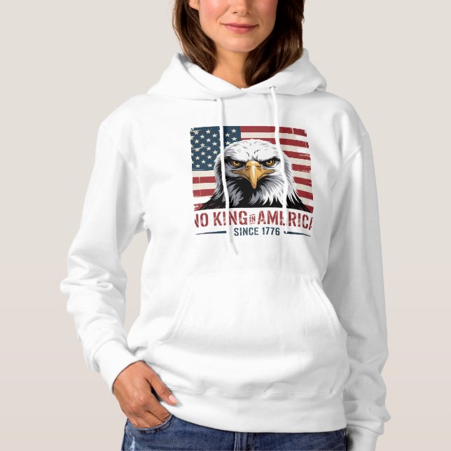 Sudadera Ningún rey en Estados Unidos: arte de la bandera d (Anverso)