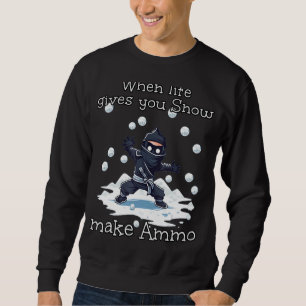 Sudadera Ninja Ammo divertida para las luchas de bola de ni