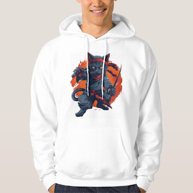 Sudadera Ninja Cat Stealth (Anverso)