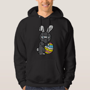 Sudadera Ninja Conejo de Conejo Huevo Cute Día de Pascua Ni