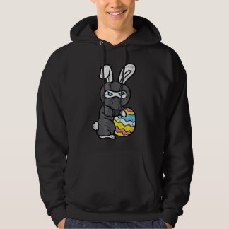 Sudadera Ninja Conejo de Conejo Huevo Cute Día de Pascua Ni