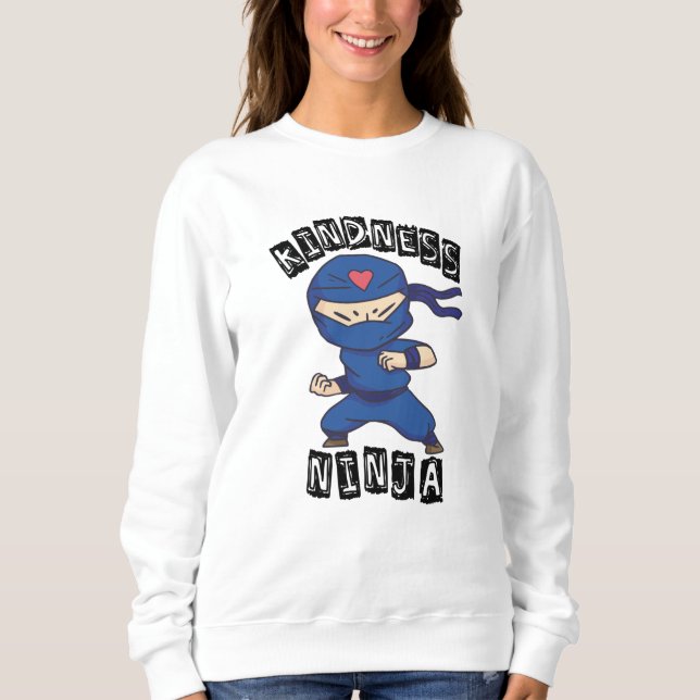 Sudadera Ninja de la Amabilidad, Lucha contra el Acoso (Anverso)
