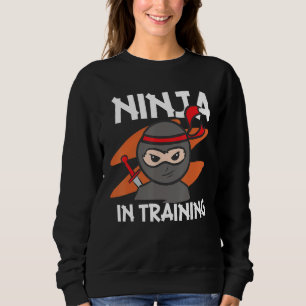 Sudadera Ninja En La Formación De Niños Ninja