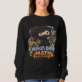 Sudadera Ninja Girl Math – Math Attack Mode | Diseño divert