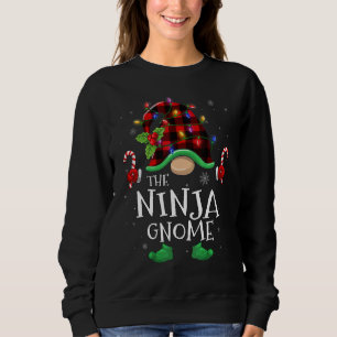 Sudadera Ninja Gnome Buffalo Cuadros a Juego Familia Navida