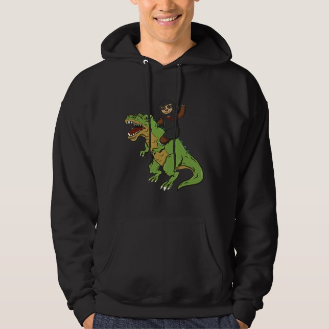 Sudadera Ninja Sloth Riding Rex (Anverso)