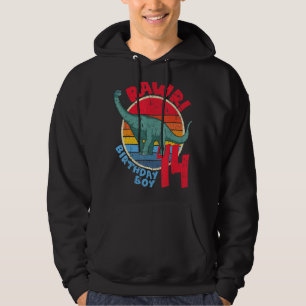Sudadera ¡Niño 14, cumpleaños, Rawr! Brachiosaurus I Fam