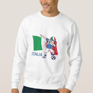Sudadera Niño aficionado al fútbol italiano haciendo dabbin
