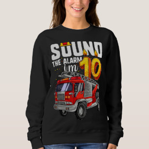 Sudadera Niño bombero de cumpleaños de 10 años