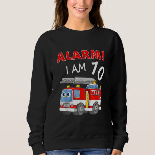 Sudadera Niño Chica de diez años bombero