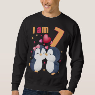 Sudadera Niño Chica Pingüino De 7 Años De Edad