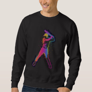 Sudadera Niño Colorido de Béisbol Joven Hombre Bateador de