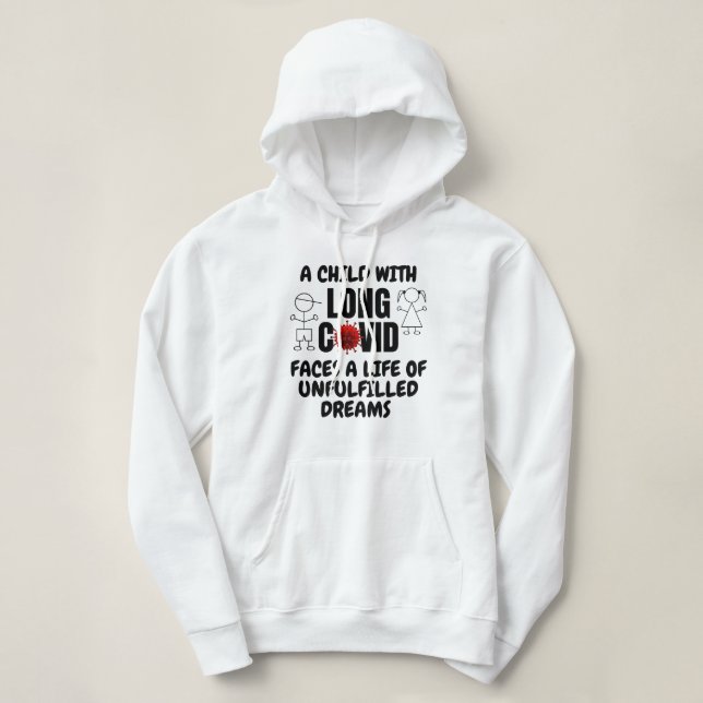 Sudadera Niño con larga vida COVID de sueños no cumplidos (Diseño del anverso)