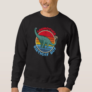 Sudadera Niño Cumpleaños I Madrina I Brachiosaurus I Famili