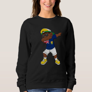 Sudadera Niño Dabbing Turco Y Caicos Bandera Niños Dab Danc