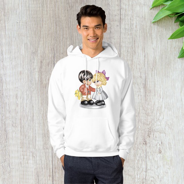 Sudadera Niño Dando A Un Chica Flores Hombres Hoodie (Subido por el creador)